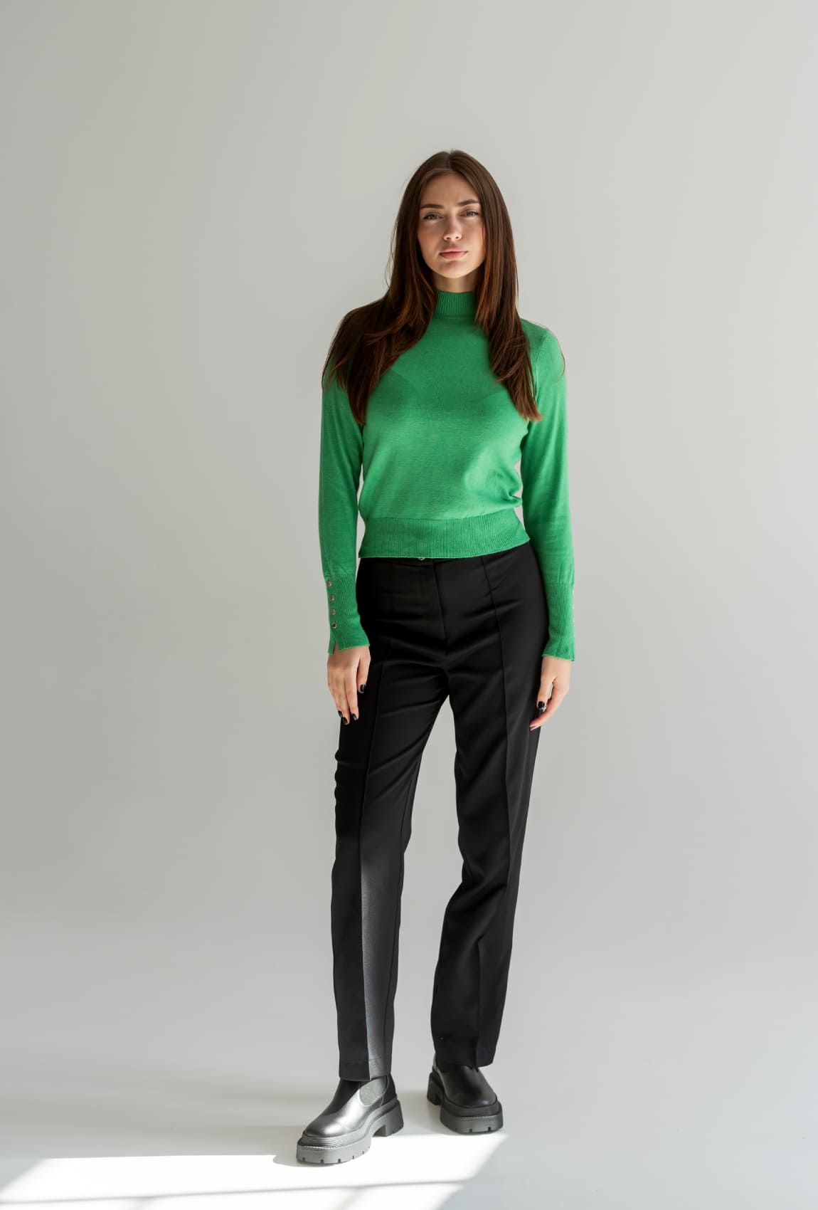 Зелений светр комір зі стійкою —  768200. Maritel